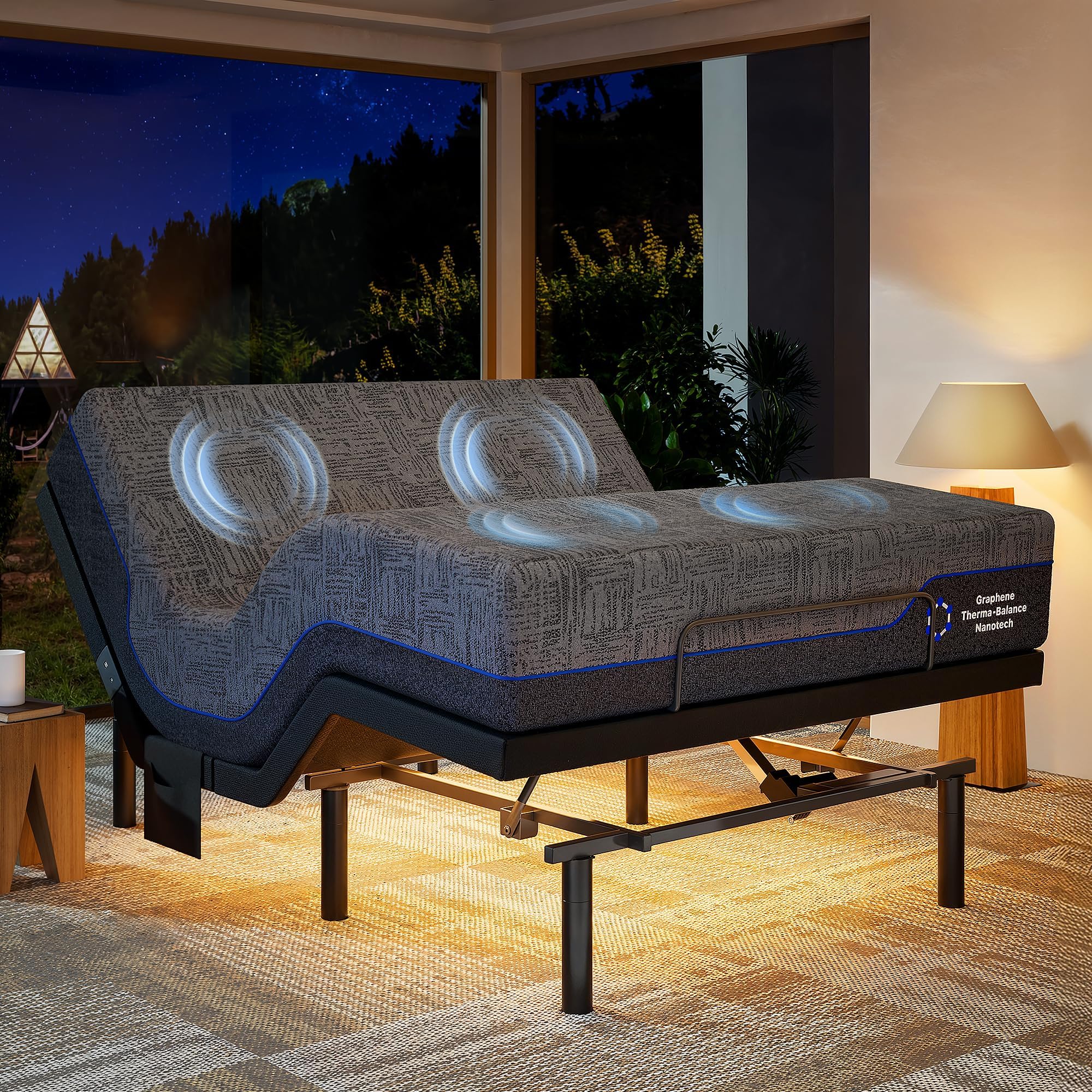 Amazon.com: Marsail NS2 Pro Queen Adjustable Bed Base with Massage